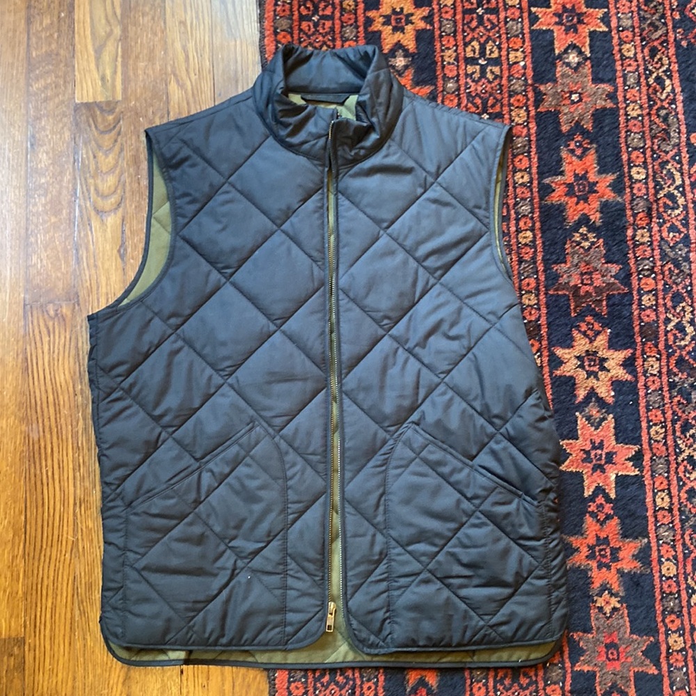 J Crew Quilted Vest Medium